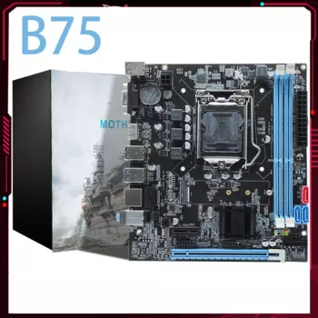 Материнская плата B75 LGA 1155 комплект VGA + HDMI-совместимая + RJ45 16 Гб Micro-ATX материнская плата для настольного компьютера 2X-Pin DDR3 Материнская плата для ПК