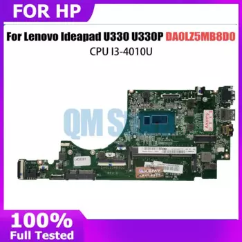 Материнская плата DA0LZ5MB8D0 для ноутбука Lenovo Ideapad U330 U330P U330T, материнская плата для ноутбука со стандартным процессором DDR3, полностью протестирована