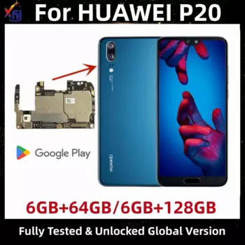 Материнская плата для HUAWEI P20, разблокированная материнская плата, 64 ГБ, 128 ГБ ROM, с установленным Google Playstore, смартфон