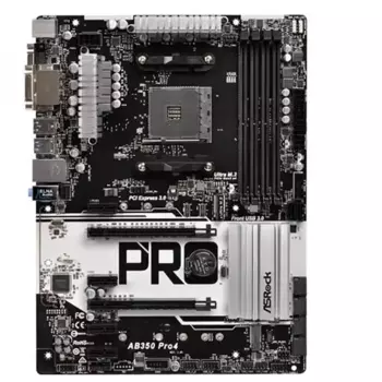 Материнская плата для настольного компьютера ASROCK AB350 PRO4 ATX с поддержкой AMD Ryzen7 3600x 3700x 5800x