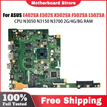 Материнская плата для ноутбука ASUS E402SA E502SA E402S X502SA L502SA F502SA, материнская плата для ноутбука N3050 N3150 N3700 2G/4G/8G-RAM