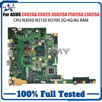 Материнская плата для ноутбука ASUS E402SA E502SA E402S X502SA L502SA F502SA, материнская плата для ноутбука N3050 N3150 N3700 2G/4G/8G-RAM