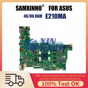 Материнская плата для ноутбука ASUS Vivobook 12 E210MA E210MAB E210M, материнская плата для ноутбука, процессор N4020 N5000 N5030, 4 ГБ, 8 ГБ ОЗУ, 64 ГБ, 128 ГБ SSD