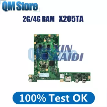 Материнская плата для ноутбука ASUS X205TA X205T X205TA, материнская плата для ноутбука, Z3735F, процессор 2G, 4G-RAM, 32G SSD, системная плата