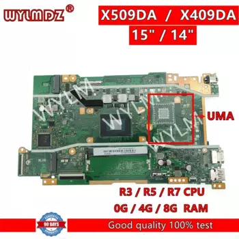 Материнская плата для ноутбука Asus X509DA R3/R5/R7 CPU 0G/4G/8G, материнская плата для Asus X409DA X409DJ X409DL X509DA/DAP X509DL M509DA FL8700D