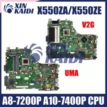 Материнская плата для ноутбука ASUS X550ZA X550ZE X550Z X750Z K550Z VM590Z A555Z X750DP материнская плата A8 A10 FX7600PF X7500P LVDS EDP