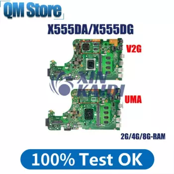 Материнская плата для ноутбука Asus X555D X555DG X555DA X555YI, материнская плата для ноутбука E1 E2 A10 FX-8800P RAM 2G 4G 8G-RAM