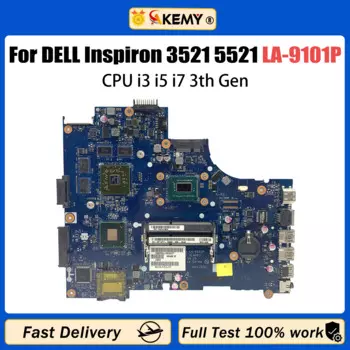 Материнская плата для ноутбука Dell Inspiron 15 3521 2521 5521 с процессором i3 i5 i7 3-го поколения DDR3