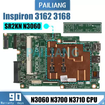 Материнская плата для ноутбука Dell Inspiron 3162 3168, 15298-1 09, TWCD 0X2KYY 0P75YT N3060 N3700 N3710, процессор, материнская плата для ноутбука DDR3L, тест