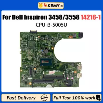 Материнская плата для ноутбука DELL Inspiron 3458 3558 14216 с i3-5005U, DDR3, протестирована полностью