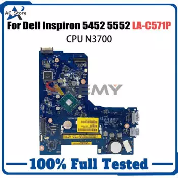 Материнская плата для ноутбука DELL Inspiron 5452 5552 LA-C571P CN-0F77J1 0F77J1 Pentium, материнская плата для ноутбука N3700, процессор, 100% протестировано, ОК