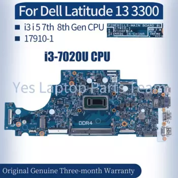 Материнская плата для ноутбука Dell Latitude 13 3300 17910-1 CN-0CMRW8 09F4GD 3865U