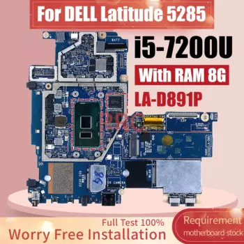 Материнская плата для ноутбука DELL Latitude 5285, телефон с фонариком 8G 0HPCDV 06DR15 0P8F3H 0HPCDV