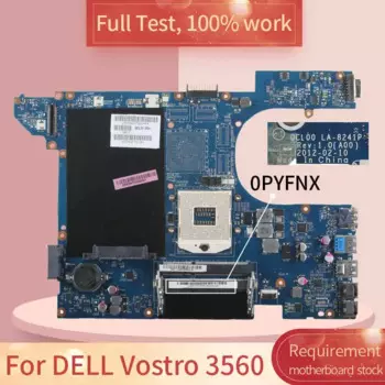 Материнская плата для ноутбука DELL Vostro 3560, 0, PYFNX SLJ8C, DDR3, 100% рабочий тест
