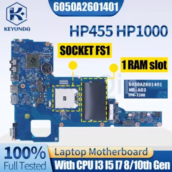 Материнская плата для ноутбука HP HP455 HP1000 6050A2601401 795324-001 AMD 1 слот ОЗУ
