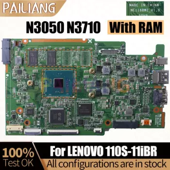 Материнская плата для ноутбука LENOVO 110S-11iBR, материнская плата для ноутбука N3050 N3710 5B20M53691 5B20M53646, полностью протестированная