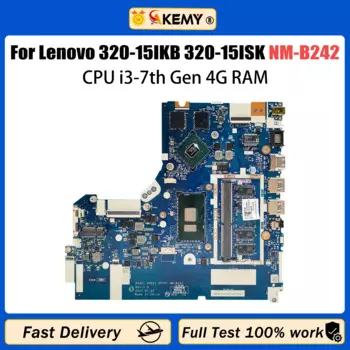 Материнская плата для ноутбука Lenovo 320-15IKB 320-15ISK, материнская плата для ноутбука со стандартным центральным процессором, 4 Гб ОЗУ, тест 100%