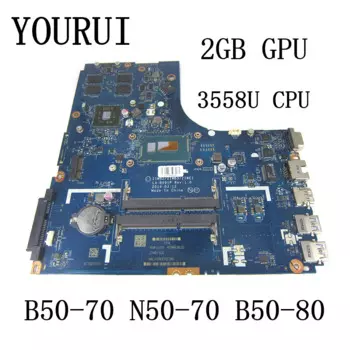 Материнская плата для ноутбука Lenovo B50-70 N50-70 B50-80 с процессором 3558u и графическим процессором 2 ГБ LA-B091P