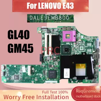 Материнская плата для ноутбука LENOVO E43 DALE9EMB8D0 GL40 GM45 материнская плата для ноутбука