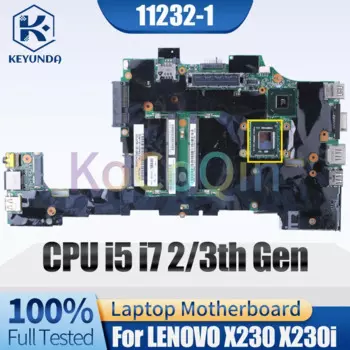 Материнская плата для ноутбука LENOVO X230 X230i 11232-1 i5 i7 2/3-го поколения 04X3816 04W0688 04W0676 04X4542, протестированная материнская плата для ноутбука