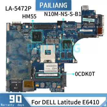 Материнская плата для ноутбука PAILIANG для DELL Latitude E6410, материнская плата LA-5472P 0CDK0T QM57 CN-0CDK0T DDR3