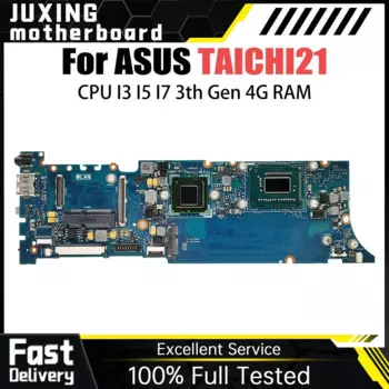 Материнская плата для ноутбука TAICHI21 Материнская плата ASUS TAICHI 21 с процессором I3-3217U 4 Гб RAM