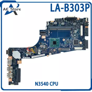 Материнская плата для ноутбука Toshiba Satellite LA-B303P K000891580, материнская плата для ноутбука N3540, процессор 100%, тест ОК