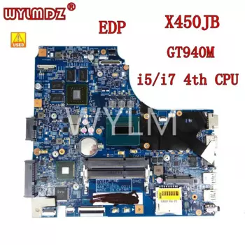 Материнская плата для ноутбука X450JB i5/i7 4th CPU Материнская плата Asus F450 K450J F450J SV41J A450J X450 X450J X450JN X450JB 13320-1