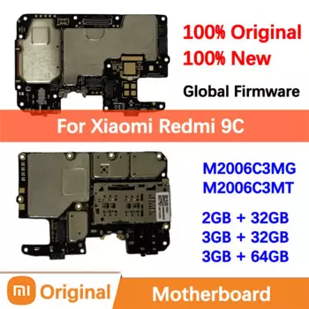Материнская плата для Xiaomi Redmi 9C, материнская плата, логическая печатная плата, глобальная разблокированная материнская плата M2006C3M, новинка 100%
