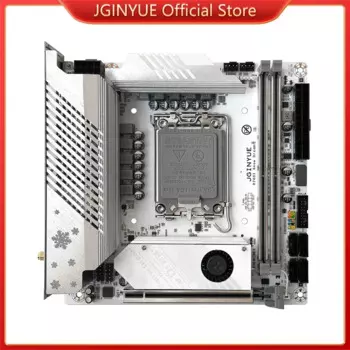 Материнская плата JGINYUE B760i LGA 1700, поддержка Intel Core i3/i5/i7/i9, 12-я 13-я память DDR4, новый настольный компьютер itx B760i-Snow Dream
