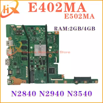 Материнская плата KEFU E402MA для ноутбука ASUS VivoBook E502MA E402M E502M E502 E402, материнская плата N2840 N2940 N3540 2G/4G-RAM, 100% рабочий