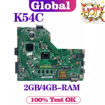 Материнская плата KEFU K54C Материнская плата ASUS X54C Z54C A54C X54C для ноутбука, материнская плата с поддержкой i3 i5 2G/4G/RAM