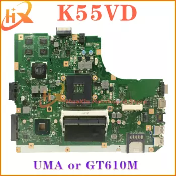 Материнская плата KEFU материнская плата для ноутбука K55VD K55A A55VD A55A для ноутбука UMA/GT610M REV: 3,0, тест материнской платы ОК