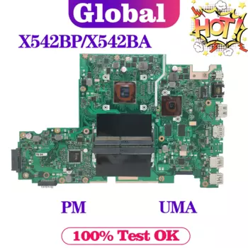 Материнская плата KEFU X542BA для ноутбука ASUS X542BP X542B X542 A580B K580B, материнская плата с процессором E2 A6 A9 UMA/PM DDR4