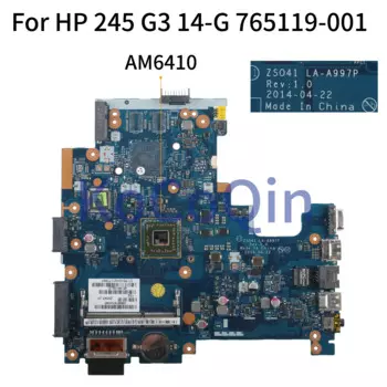 Материнская плата KoCoQin для ноутбука HP 245, G3, 14-ггц, стандартная материнская плата 765119-001, ZS041, стандартный процессор AM8410