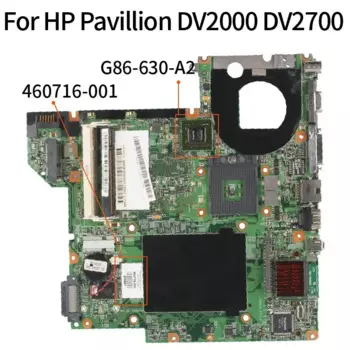 Материнская плата KoCoQin для ноутбука HP 460716-001 460716-501, DV2000 DV2700 V3000, стандартная материнская плата DDR2
