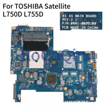 Материнская плата KoCoQin для ноутбука TOSHIBA Satellite L755 L750D L755D, материнская плата H000034200 08N1-0N93J00