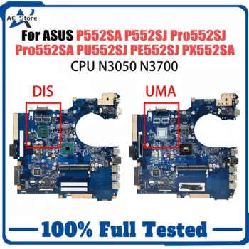 Материнская плата компьютера для Asus P552SA Pro552SJ Pro552SA PX552SA PU552SJ PE552SJ, материнская плата для ноутбука с процессором N3050 N3700 GT920M V2G