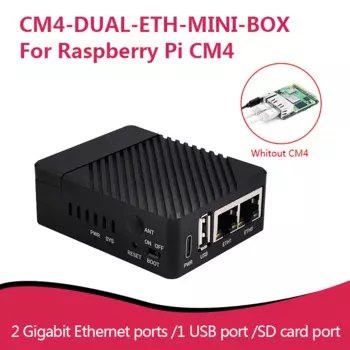 Материнская плата Mini Dual Gigabit Ethernet, проектированная для компьютера Raspberry Pi, 4, 40-контактный Интерфейс GPIO