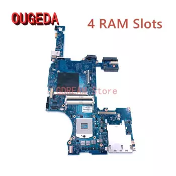 Материнская плата OUGEDA 688746-001 688746-601 для ноутбука HP Elitebook 8770W 8770P, 4 слота оперативной памяти DDR3 со стандартной материнской платой
