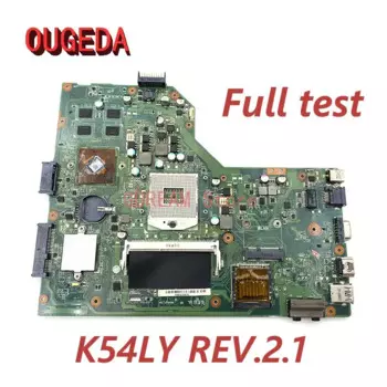 Материнская плата OUGEDA для ноутбука ASUS K54LY REV.2.1, материнская плата HM65 DDR3 216-0809000 GPU, полное тестирование
