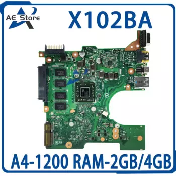 Материнская плата X102BA Материнская плата ASUS F102B F102BA X102B для ноутбука с памятью 2 ГБ/4 ГБ-оперативной памяти, тест материнской платы ОК