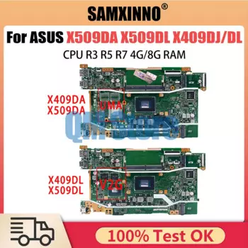 Материнская плата X509DA для ноутбука X509DAP X409DL X509DL X409DA M409D M509D D409D D509D Y5200D FL8700DA X409DJ, материнская плата 3050U R3 R5 R7
