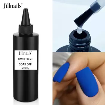 Матовое верхнее покрытие Jillnails 250 мл, не липкий слой, не протирается, матовое верхнее покрытие