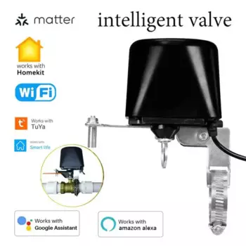 Matter/Tuya WiFi водяной клапан контроллер отключения газа умный водяной/газовый автоматический манипулятор работает с Alexa Google Home Homekit