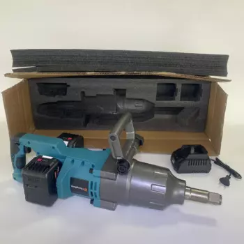 Макс. 6000 Нм, розетка Makita для тяжелых условий эксплуатации, 1 дюйм, бесщеточный литиевый электрический гаечный ключ, ручной двойной аккумуляторный блок, привод