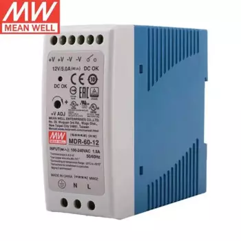 MEAN WELL MDR-60-12 12 В 5A 60 Вт блок питания промышленного DIN-рейки с одним выходом, реле постоянного тока, контактный вход переменного тока