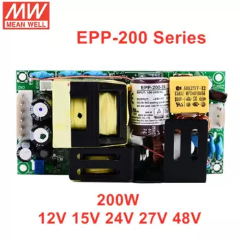 MEAN WELL Тип печатной платы Серия EPP-200 200 Вт AC-DC Модульный блок питания с функцией PFC 12 В 15 В 24 В 27 В 48 В