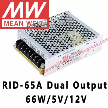 Meanwell, импульсный источник питания с двойным выходом, серия CRD-65 AC/DC 65 Вт 5 В/12/24 в, Интернет-магазин meanwell