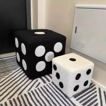 Мебель для дома Nordic Dice Low Stool, Домашний декор, Табурет для смены обуви, Диван для ног для гостиной, Креативные стулья, Мобильное сиденье